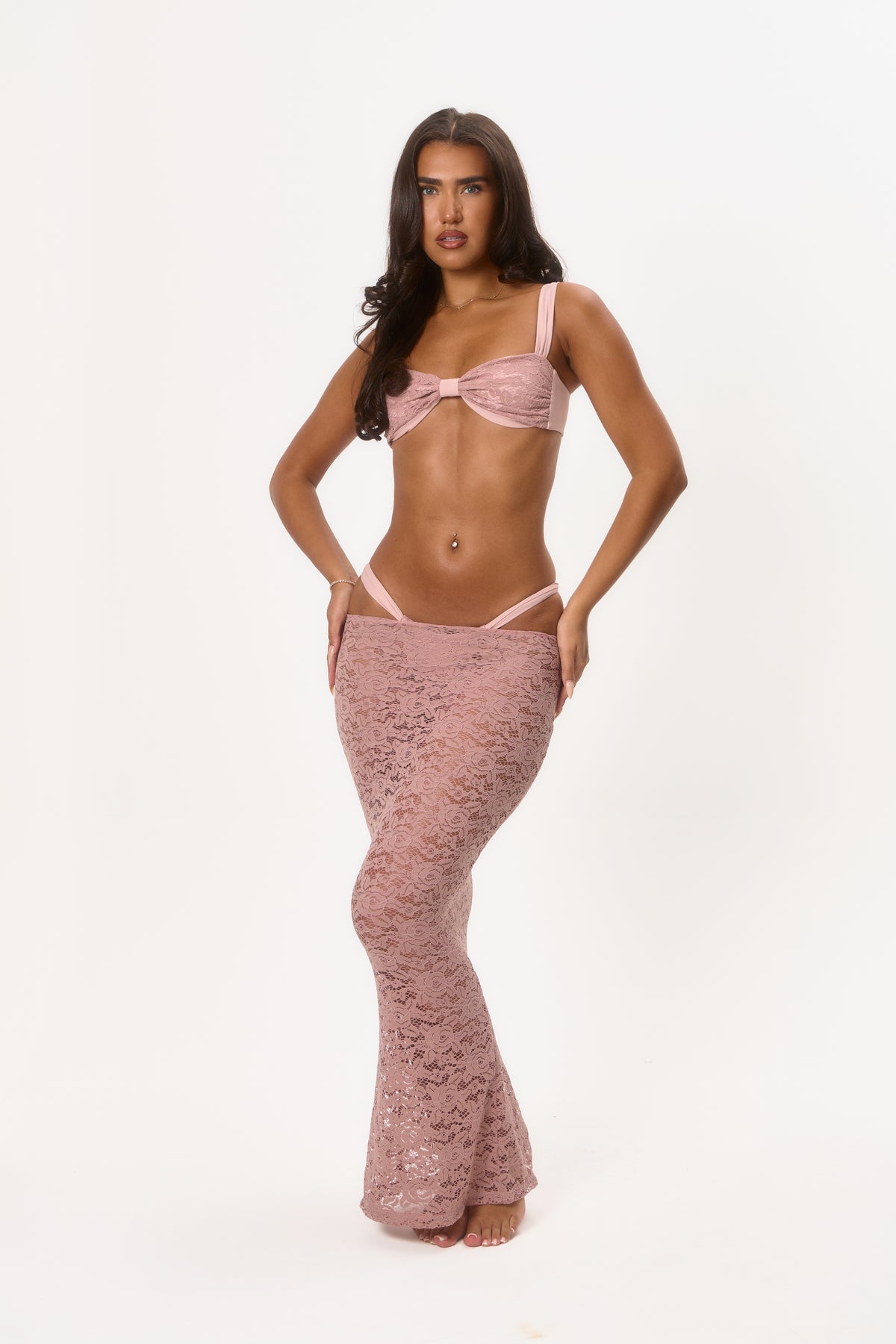ISLA lace maxi skirt