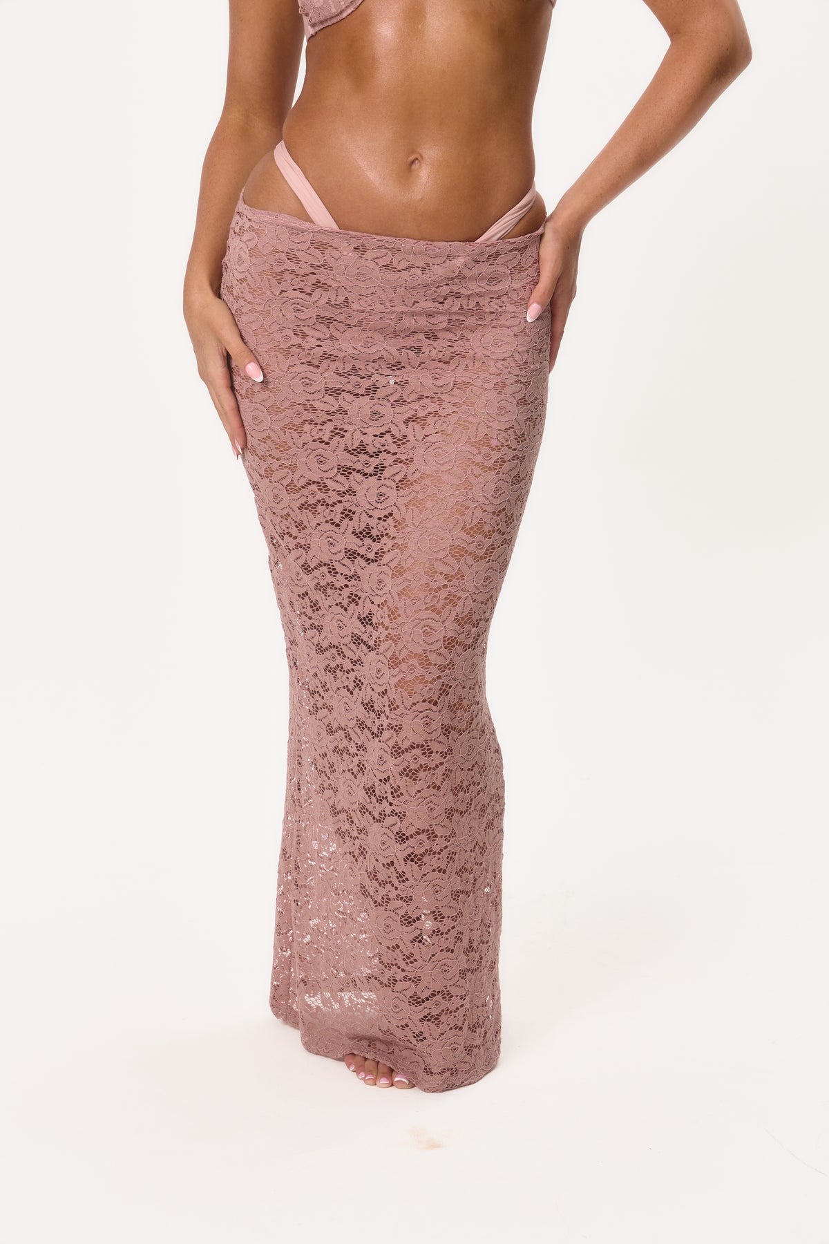 ISLA lace maxi skirt